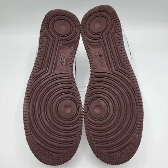 Nike Air Force 1 CJ8731 100 Low Mens Sneakers Size 10 White & Maroon - Picture 16 of 16